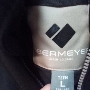 Obermeyer boys size 14/16 black ski coat